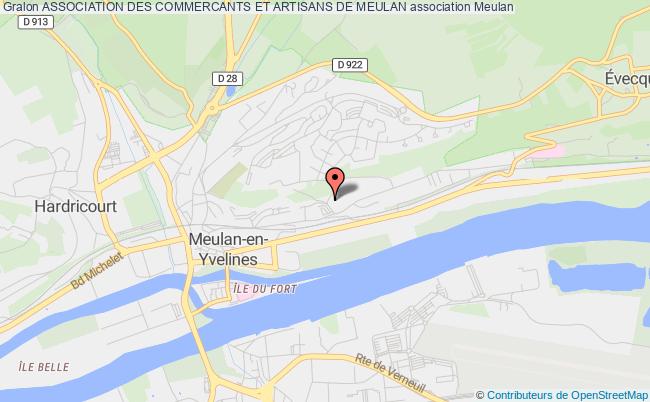 plan association Association Des Commercants Et Artisans De Meulan Meulan-en-Yvelines
