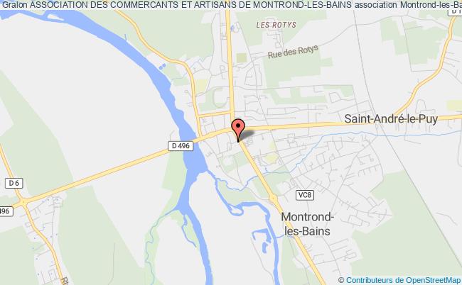 plan association Association Des Commercants Et Artisans De Montrond-les-bains Montrond-les-Bains