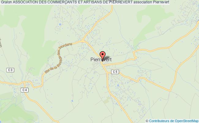 plan association Association Des CommerÇants Et Artisans De Pierrevert 