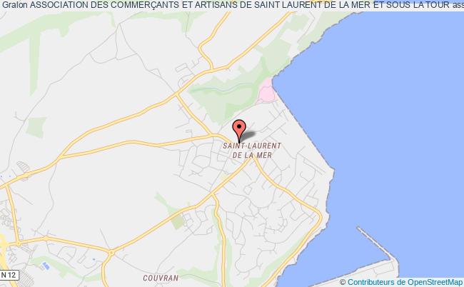 plan association Association Des CommerÇants Et Artisans De Saint Laurent De La Mer Et Sous La Tour Plérin