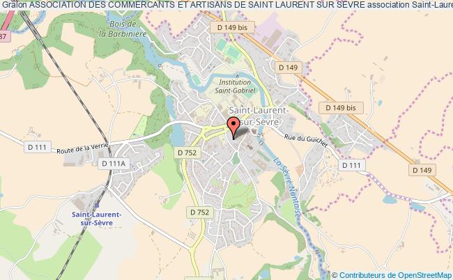 plan association Association Des Commercants Et Artisans De Saint Laurent Sur Sevre Saint-Laurent-sur-Sèvre