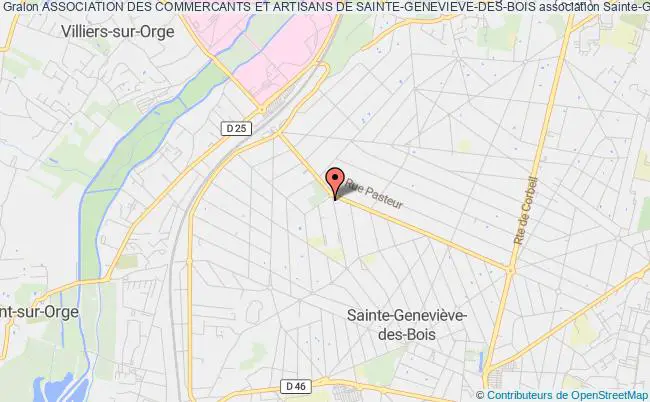 plan association Association Des Commercants Et Artisans De Sainte-genevieve-des-bois Sainte-Geneviève-des-Bois