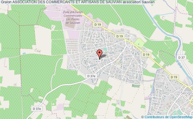 plan association Association Des Commercants Et Artisans De Sauvian Sauvian