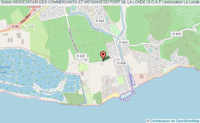 plan association Association Des Commercants Et Artisans Du Port De La Londe (a.c.a.p.) La    Londe-les-Maures