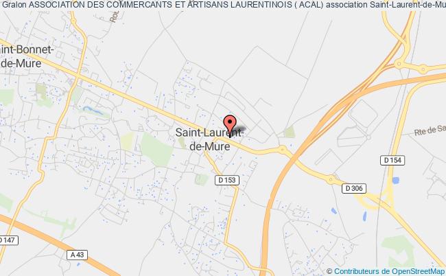 plan association Association Des Commercants Et Artisans Laurentinois ( Acal) Saint-Laurent-de-Mure
