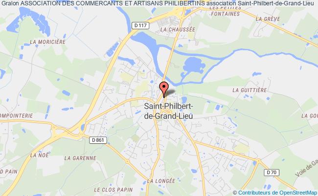 plan association Association Des Commercants Et Artisans Philibertins Saint-Philbert-de-Grand-Lieu