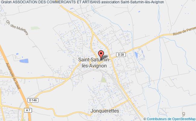 plan association Association Des Commercants Et Artisans Saint-Saturnin-lès-Avignon