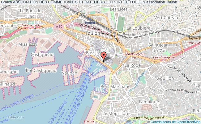 plan association Association Des Commercants Et Bateliers Du Port De Toulon Toulon