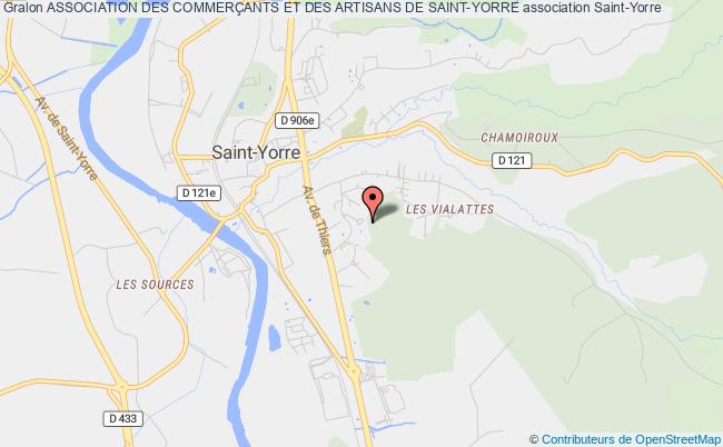 plan association Association Des CommerÇants Et Des Artisans De Saint-yorre Saint-Yorre