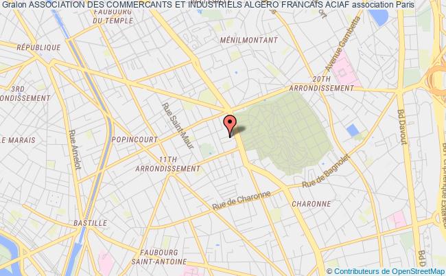 plan association Association Des Commercants Et Industriels Algero Francais Aciaf Paris
