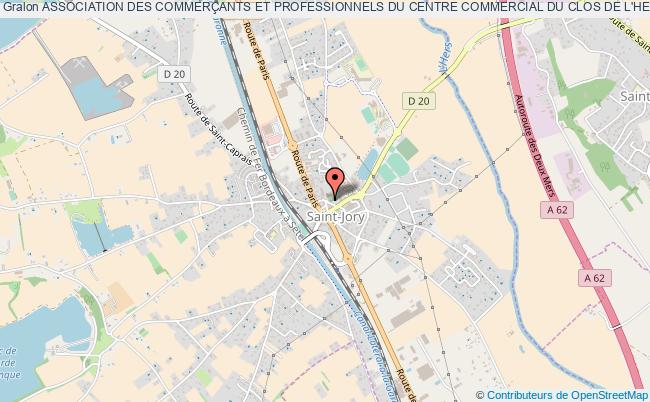 ASSOCIATION DES COMMERÇANTS ET PROFESSIONNELS DU CENTRE COMMERCIAL DU CLOS DE L'HERS DE ST JORY