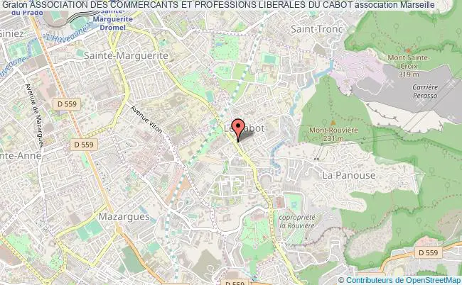 plan association Association Des Commercants Et Professions Liberales Du Cabot Marseille
