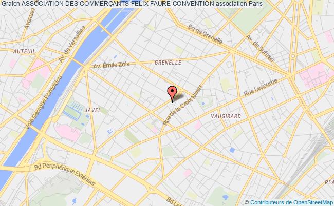 plan association Association Des CommerÇants Felix Faure Convention Paris 15e