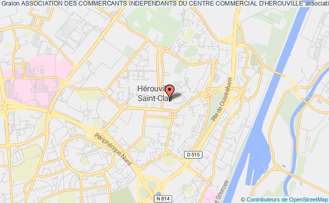 plan association Association Des Commercants Independants Du Centre Commercial D'herouville Hérouville-Saint-Clair