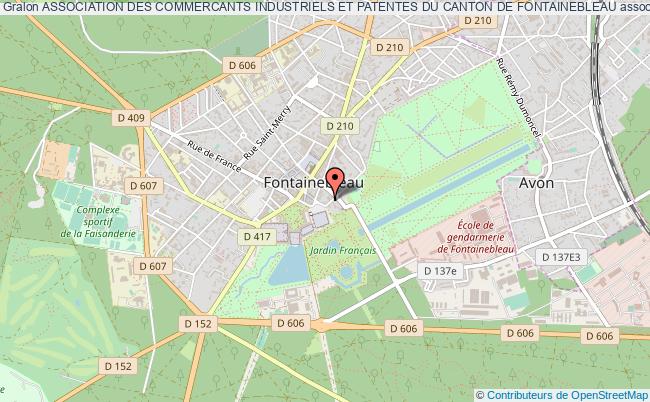 plan association Association Des Commercants Industriels Et Patentes Du Canton De Fontainebleau Fontainebleau