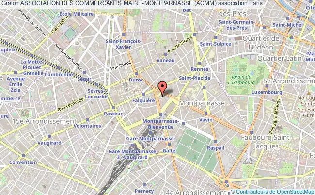 plan association Association Des Commercants Maine-montparnasse (acmm) Paris