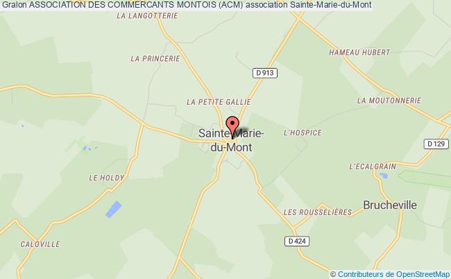 plan association Association Des Commercants Montois (acm) Sainte-Marie-du-Mont