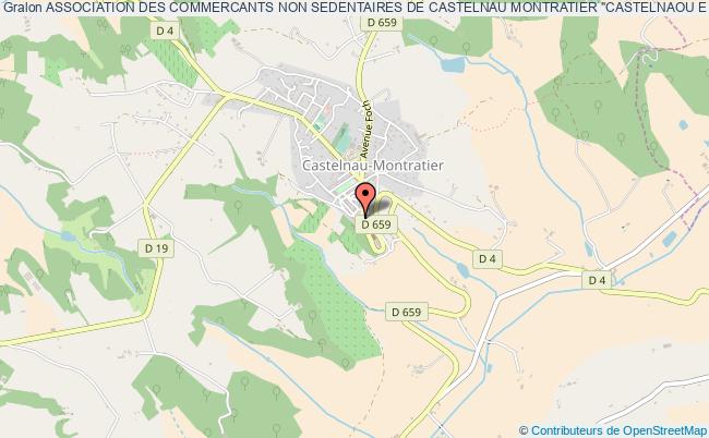 plan association Association Des Commercants Non Sedentaires De Castelnau Montratier "castelnaou E Soun Mercat" Castelnau-Montratier
