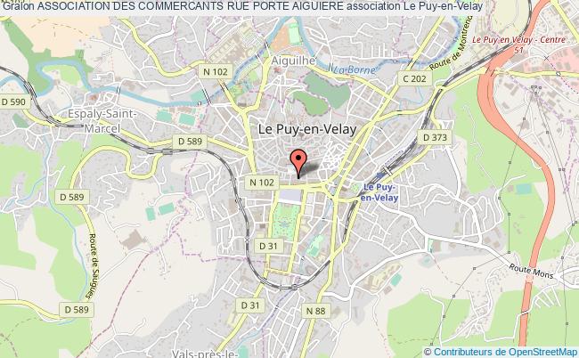 plan association Association Des Commercants Rue Porte Aiguiere Le Puy-en-Velay