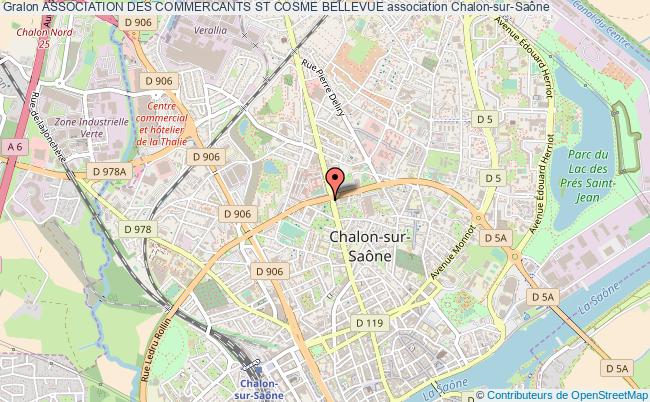 plan association Association Des Commercants St Cosme Bellevue Chalon-sur-Saône
