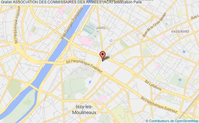 plan association Association Des Commissaires Des Armees (aca) Paris
