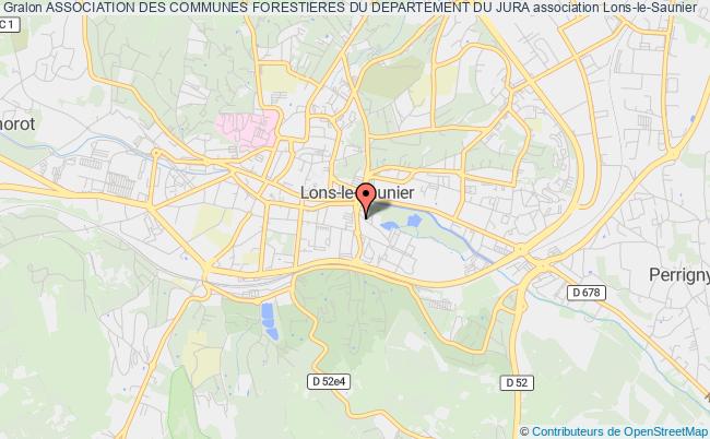 plan association Association Des Communes Forestieres Du Departement Du Jura Lons-le-Saunier