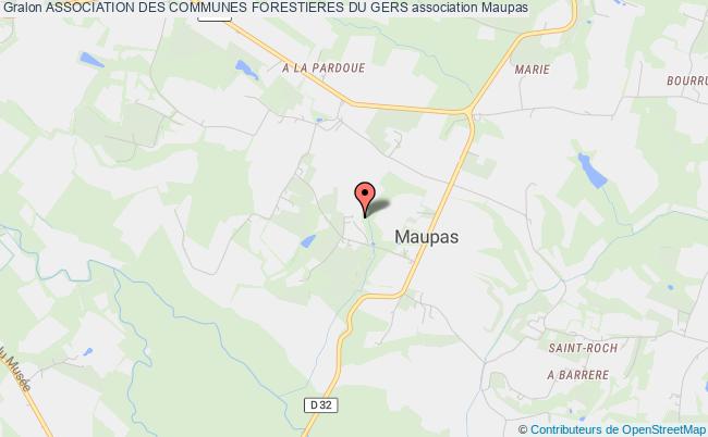 plan association Association Des Communes Forestieres Du Gers Maupas
