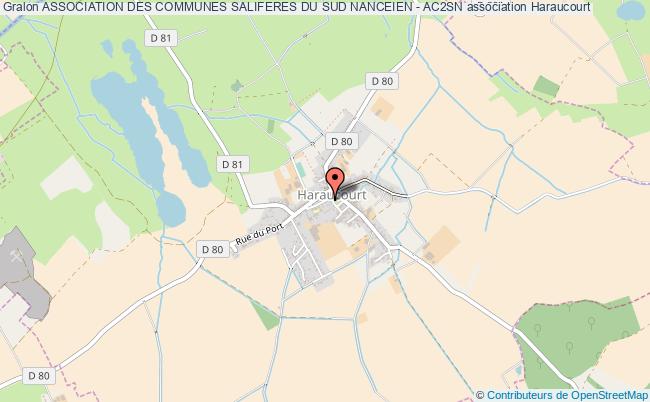 plan association Association Des Communes Saliferes Du Sud Nanceien - Ac2sn Haraucourt