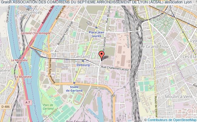 plan association Association Des Comoriens Du Septieme Arrondissement De Lyon (acsal) Lyon 7e Arrondissement