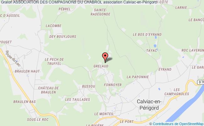 plan association Association Des Compagnons Du Chabrol Calviac-en-Périgord