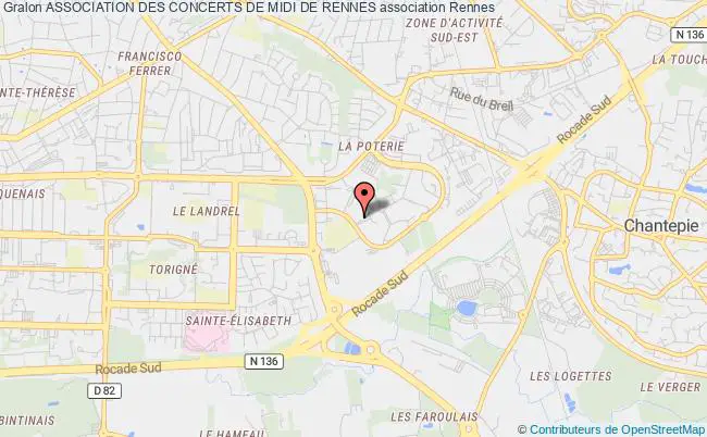 plan association Association Des Concerts De Midi De Rennes Rennes