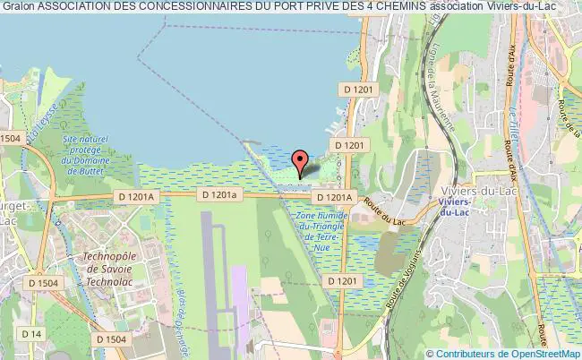 plan association Association Des Concessionnaires Du Port Prive Des 4 Chemins Viviers-du-Lac