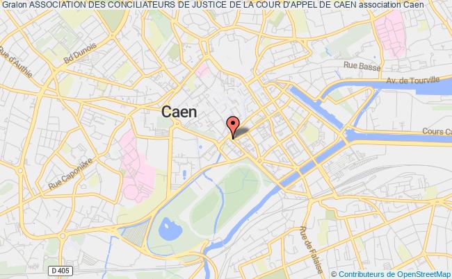 plan association Association Des Conciliateurs De Justice De La Cour D'appel De Caen Caen