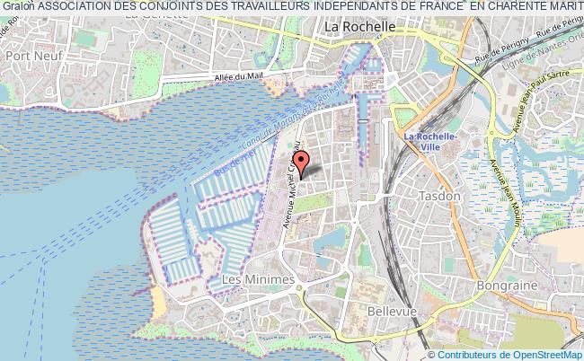 plan association Association Des Conjoints Des Travailleurs Independants De France  En Charente Maritime (actif 17) La Rochelle