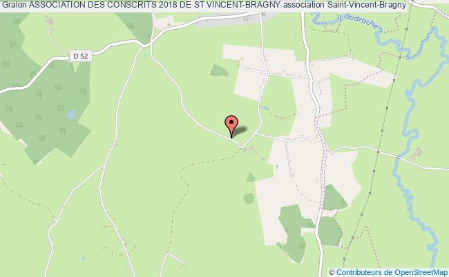 plan association Association Des Conscrits 2018 De St Vincent-bragny Saint-Vincent-Bragny