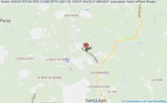 plan association Association Des Conscrits 2023 De Saint-vincent-bragny Saint-Vincent-Bragny