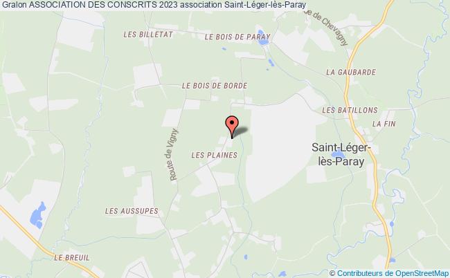 plan association Association Des Conscrits 2023 Saint-Léger-lès-Paray