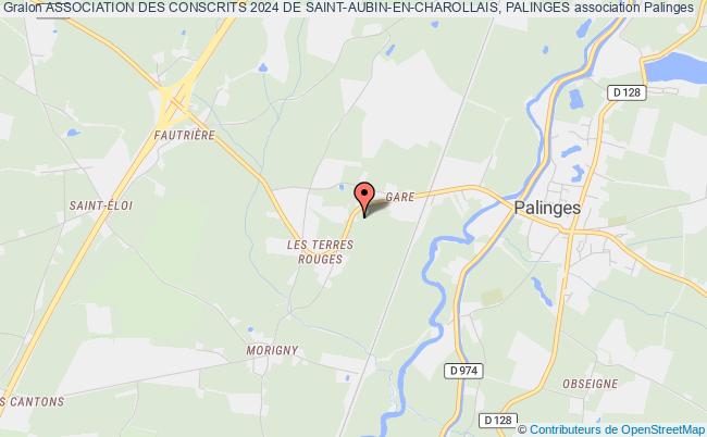 plan association Association Des Conscrits 2024 De Saint-aubin-en-charollais, Palinges Palinges