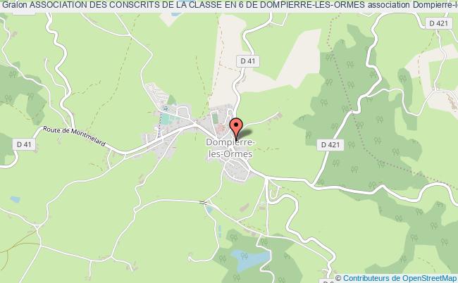plan association Association Des Conscrits De La Classe En 6 De Dompierre-les-ormes Dompierre-les-Ormes