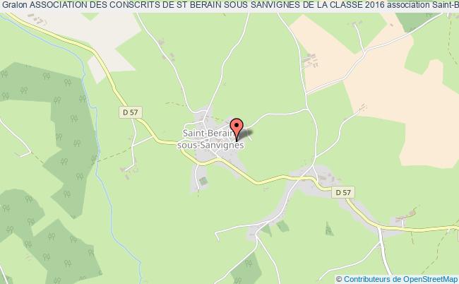 ASSOCIATION DES CONSCRITS DE ST BERAIN SOUS SANVIGNES DE LA CLASSE 2016