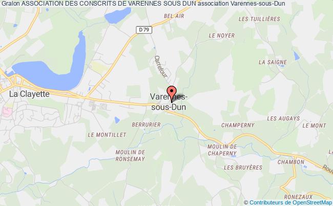 plan association Association Des Conscrits De Varennes Sous Dun Varennes-sous-Dun