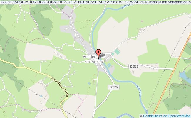 plan association Association Des Conscrits De Vendenesse Sur Arroux - Classe 2018 Vendenesse-sur-Arroux