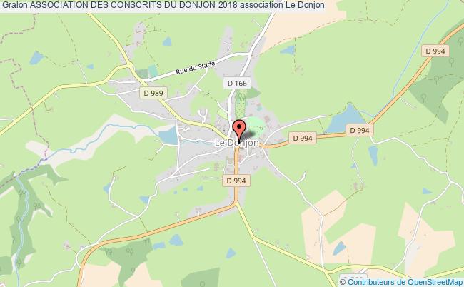 plan association Association Des Conscrits Du Donjon 2018 le    Donjon