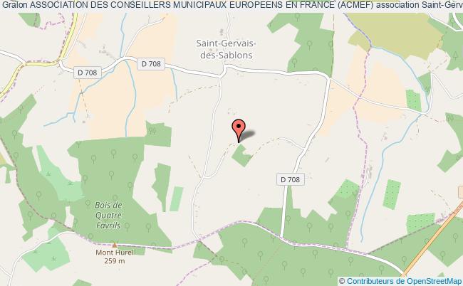 plan association Association Des Conseillers Municipaux Europeens En France (acmef) Saint-Gervais-des-Sablons