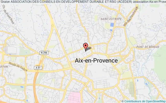 plan association Association Des Conseils En Developpement Durable Et Rso (aceder) Aix-en-Provence