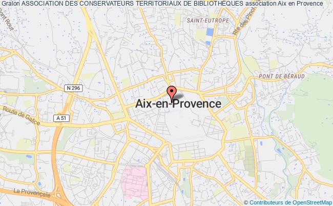 plan association Association Des Conservateurs Territoriaux De BibliothÈques Aix-en-Provence