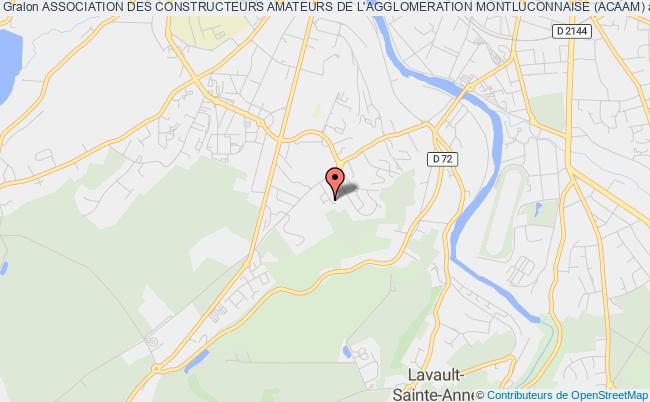 plan association Association Des Constructeurs Amateurs De L'agglomeration Montluconnaise (acaam) Montluçon
