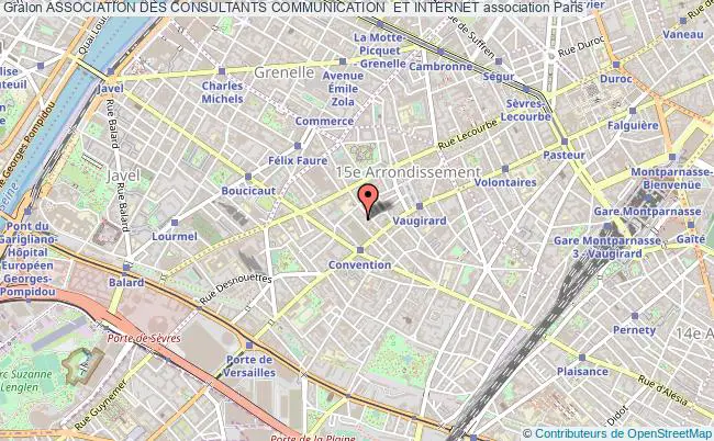 plan association Association Des Consultants Communication  Et Internet Paris