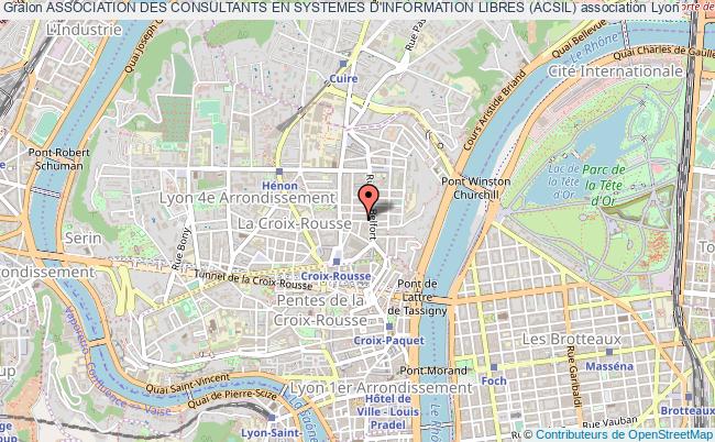 plan association Association Des Consultants En Systemes D'information Libres (acsil) Lyon 4e Arrondissement