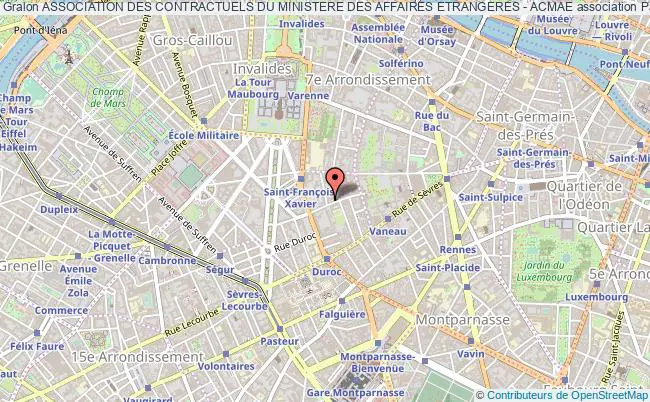 plan association Association Des Contractuels Du Ministere Des Affaires Etrangeres - Acmae Paris